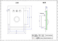Dispositif de pointage industriel de boule de commande optique d'acier inoxydable du taux IP65