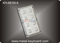 Clavier numérique fonctionnel de nombre de clavier d'acier inoxydable de 8 clés pour la plate-forme industrielle de contrôle