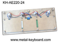 Clavier industriel rocailleux d'entrée d'acier inoxydable avec 24 clés, plein clavier en métal
