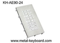 24 claviers industriels rocailleux en métal de clés avec le support de panneau supérieur