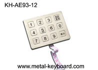 Pavé numérique en métal principal de l'acier inoxydable 12 pour vendre le kiosque, clavier numérique de contrôle d'accès