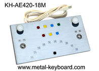 Les clés industrielles du clavier 18 en métal de panneau en métal de preuve de vandalisme avec USB/PS2 connectent