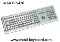 Clavier antipoussière de bâti de panneau en métal avec la boule de commande et le clavier numérique de nombre