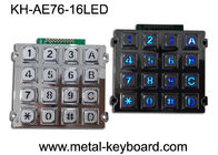 Clavier numérique d'intérieur lumineux en métal de contrôle d'accès avec 16 le dos - clés légères