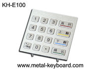 IP65 a évalué le clavier numérique en métal avec la représentation à l'épreuve du vandalisme, clavier numérique extérieur