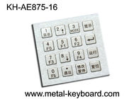 Clavier industriel de kiosque en métal de l'acier inoxydable 4 x 4 avec la preuve de la poussière de 16 clés