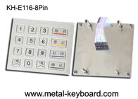 Matrix robuste du clavier numérique 4 x 4 en métal de kiosque avec de l'eau IP 65 - preuve