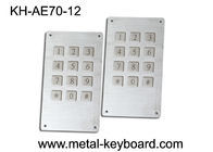 Clavier industriel de kiosque d'acier inoxydable avec le connecteur mâle 12 clés/7