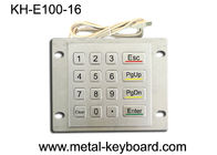 Clavier métallique résistant aux intempéries avec montage en haut du panneau, clavier de contrôle à 16 boutons