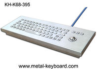Clavier rocailleux en métal IP65 industriel avec la boule de commande, clavier d'ordinateur de bureau