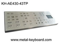 clés du clavier 43 d'acier inoxydable du résistant à l'eau 30mA avec la souris de Touchpad