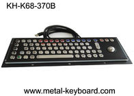 Clavier d'ordinateur industriel de PC, panneau noir d'acier inoxydable de clavier en métal