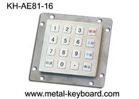 Le laser industriel résistant de clavier numérique en métal de vandale de 16 clés a gravé le clavier numérique de bâti de panneau