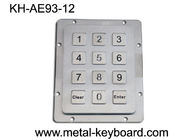Clavier numérique industriel robuste imperméable d'acier inoxydable de clés du clavier numérique 12 en métal IP65