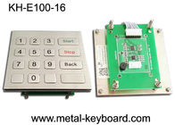 Matériel d'acier inoxydable de pavé numérique en métal d'USB d'interface avec 16 clés plates