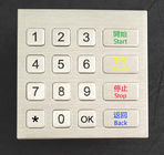 Époussetez le clavier numérique industriel en métal de 16 clés de preuve pour le terminal de service de kiosque/individu