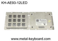 Bâti rétro-éclairé de panneau en métal de solides solubles PS2 3x4 Matrix de clés imperméables du clavier numérique 12