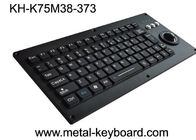 Silicone industriel de clavier de silicone de clés en métal 75 d'USB PS2 avec la boule de commande