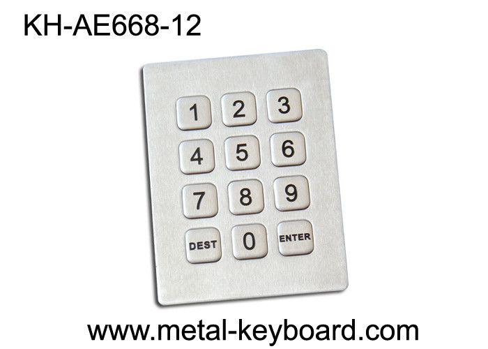clavier numérique de kiosque de clés de 3x4 Matrix 12/clavier numérique rocailleux d'Access d'acier inoxydable