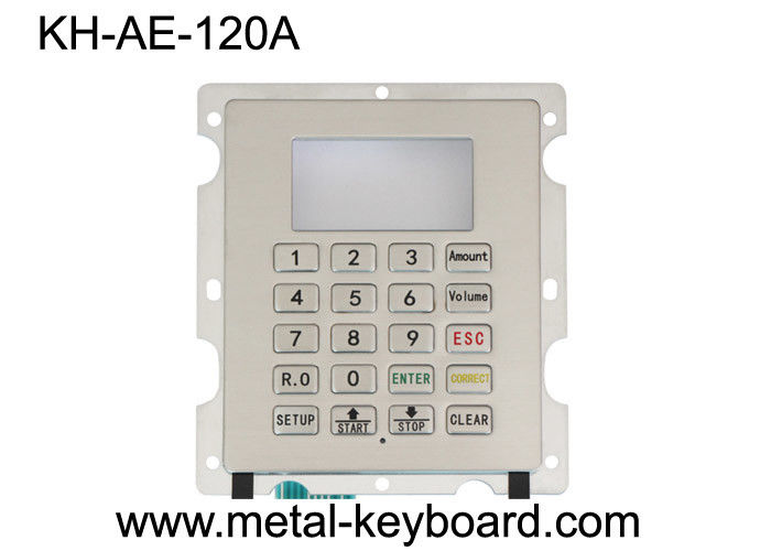 Clavier de preuve numérique de la poussière en métal industriel IP65 avec le clavier numérique de 4X4 Matrix