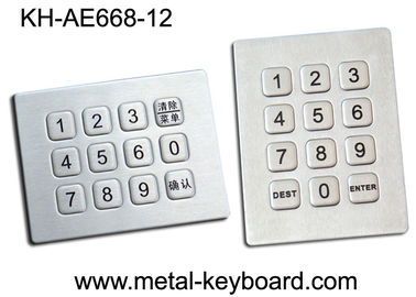 12 clés ont scellé le pavé numérique, clavier numérique rocailleux de preuve de l'eau dans 3x4 Matrix