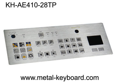 Clavier industriel imperméable en métal de solides solubles avec le Touchpad, image colorée évaluée des clés