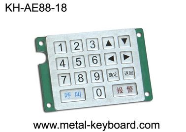 Pavé numérique adapté aux besoins du client en métal de clavier avec le matériel rocailleux d'acier inoxydable