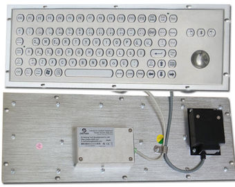 Clavier d'ordinateur rocailleux en métal avec la boule de commande 38 pour le kiosque industriel de contrôle