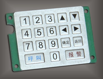 Clavier robuste en métal avec l'utilisation de 18 clés pour la machine d'entrée industrielle