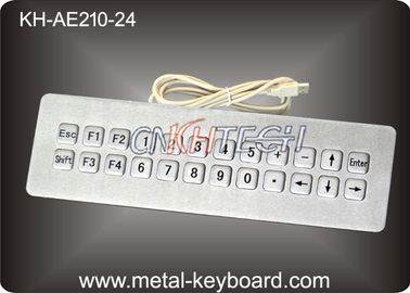 Clavier industriel imperméable dynamique de kiosque en métal de port USB avec 24 clés