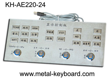 Metal le clavier principal plat de plate-forme industrielle de contrôle, clavier métallique