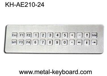 IP65 imperméabilisent le clavier industriel montable d'acier inoxydable avec 24 clés