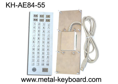 Clavier industriel robuste en métal de 55 clés, clavier d'ordinateur en métal
