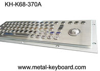 Clavier d'ordinateur industriel en métal de 70 clés avec la boule de commande/le clavier de kiosque acier inoxydable