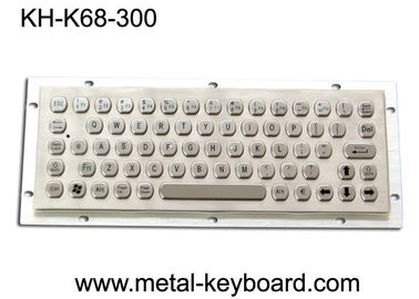 Clavier d'ordinateur antipoussière en métal, boutons principaux du clavier 68 d'acier inoxydable