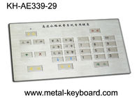 Clavier industriel rocailleux adapté aux besoins du client en métal pour le kiosque de remplissage avec 29 clés