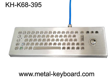 Clavier d'ordinateur de bureau imperméable en métal avec la boule de commande de laser, clavier rocailleux
