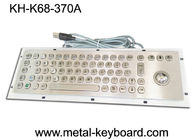 Clavier d'ordinateur industriel monté de 67 clés, clavier de preuve de la poussière en métal