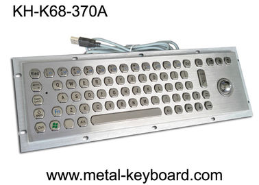 Clavier d'ordinateur industriel résistant de vandale avec la boule de commande, métal de clavier de résistant à l'eau