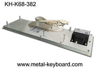 Clavier d'ordinateur industriel de 71 clés, clavier d'acier inoxydable pour le terminal de service d'individu