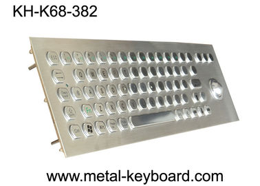 Clavier industriel de PC en métal de bâti de panneau avec la boule de commande imperméable