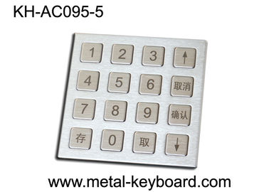 Clavier numérique d'Access de porte de 4 x de 4 Matrix avec le matériel rocailleux d'acier inoxydable