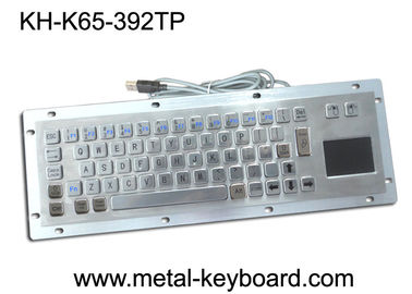 Clavier d'ordinateur industriel à l'épreuve du vandalisme en métal avec le bâti de panneau arrière