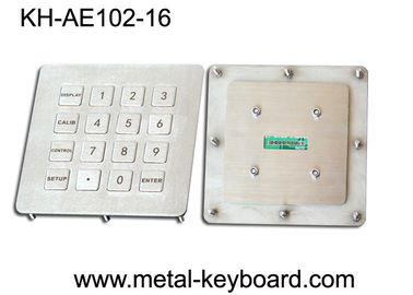 Clavier numérique industriel imperméable en métal dans 4 x 4 Matrix 16 clés avec le matériel d'acier inoxydable