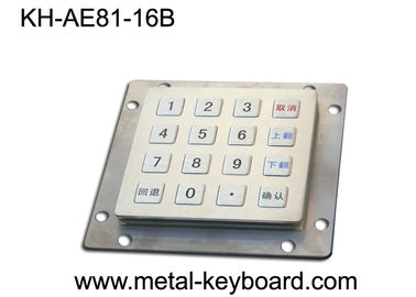 Clavier numérique industriel d'entrée en métal rocailleux avec 16 clés dans 4x4 Matrix
