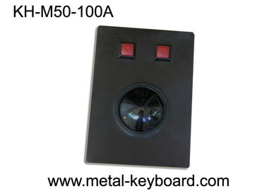 Metal la souris industrielle de boules de commande de console marine noire avec l'interface d'USB