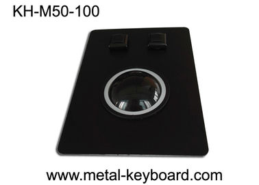 Contrôle marin dépistant la souris avec le panneau noir en métal et la boule de commande de résine de 50MM industrielle