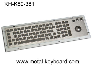 80 clavier industriel en métal évalué des clés IP65 avec la souris de boule de commande et le pavé numérique