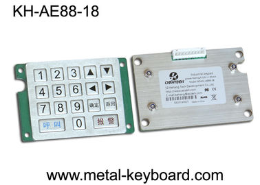 Clavier numérique industriel en métal avec anti- le vandale, clavier numérique imperméable d'IP 65 avec la longue durée