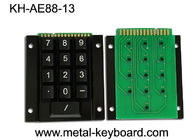Clavier industriel de kiosque en métal avec 15 clés et support de panneau arrière en métal